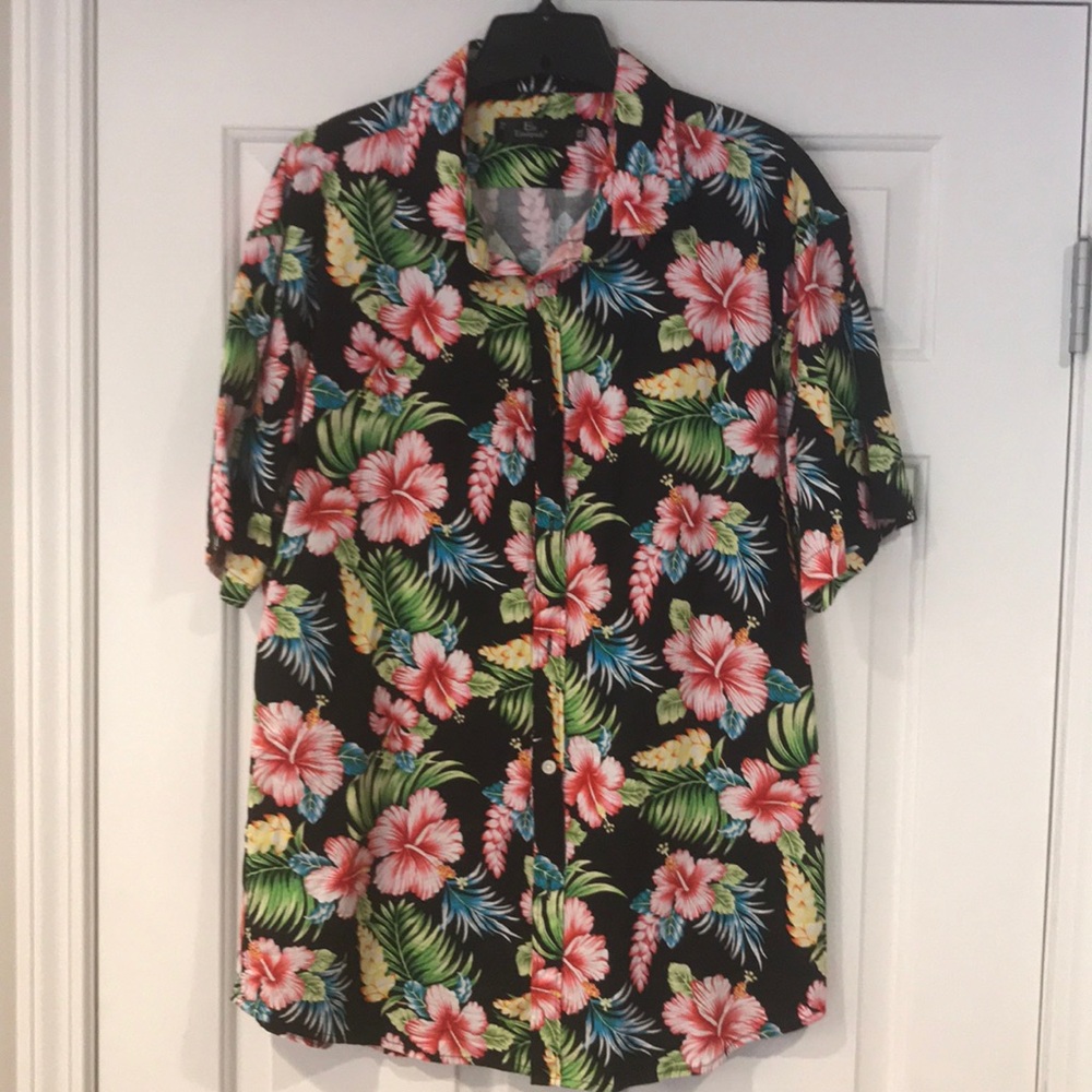 Hawaiian Floral button Down Shirt XL-XXL